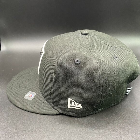 New Era NFL Las Vegas Raiders Cap Hat Men's OSFM w/ Adjustable Strap Black - Picture 9 of 15